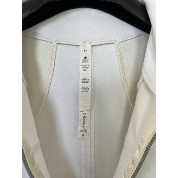 Lululemon Forme Jacket Women's Size 12 White Polar Cream - Picture 2 of 8